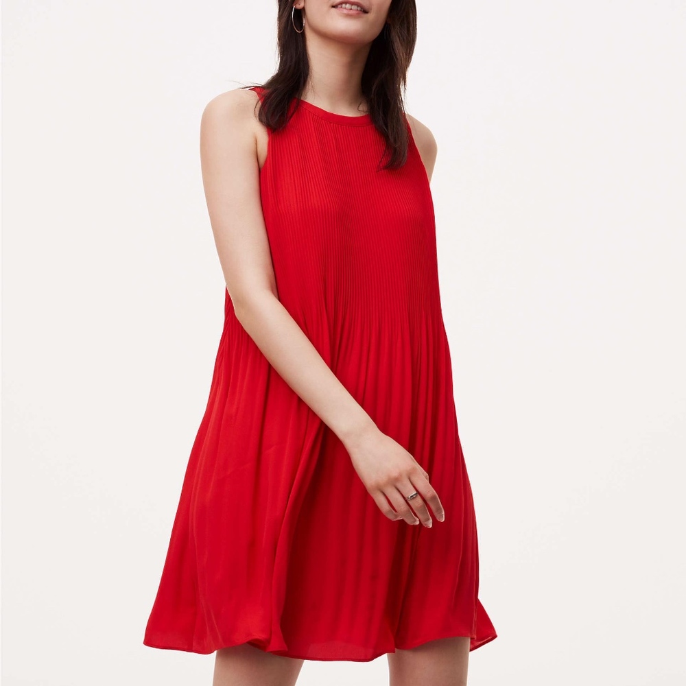 Loft Pleated Swing Dress. XXSP.